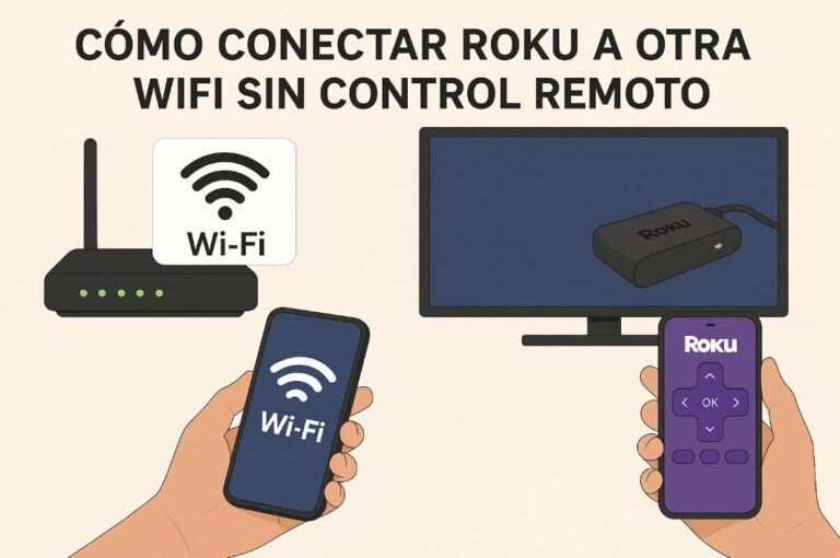roku sin control remoto app cambiar wifi