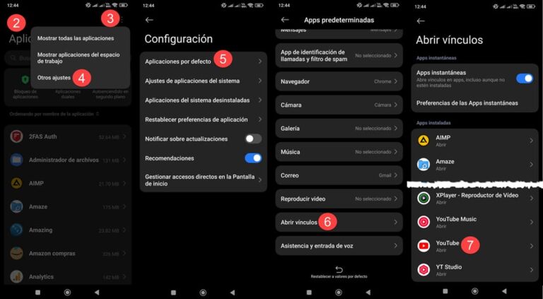 youtube app predeterminada eliminar
