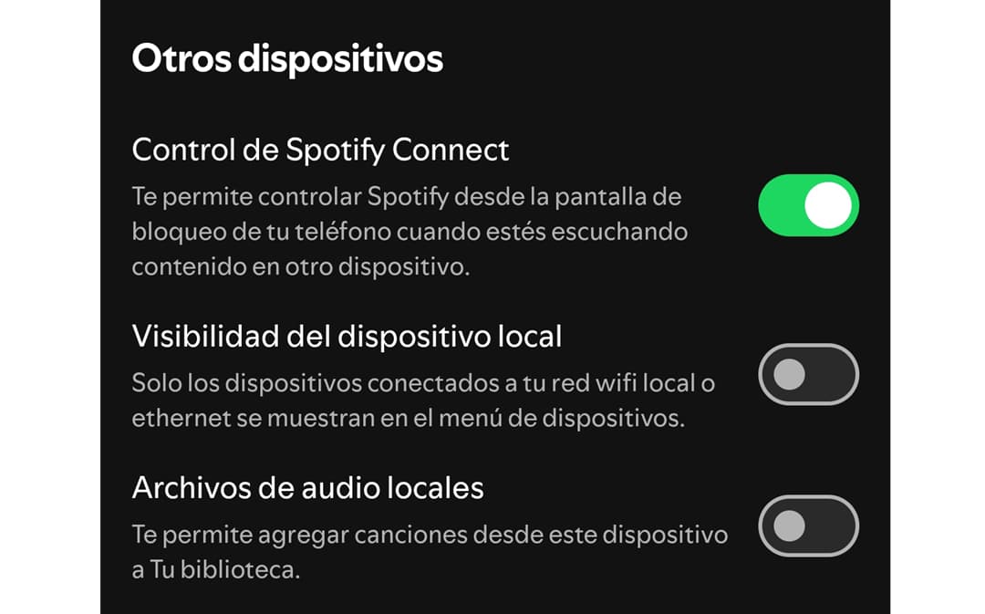 archivos locales spotify